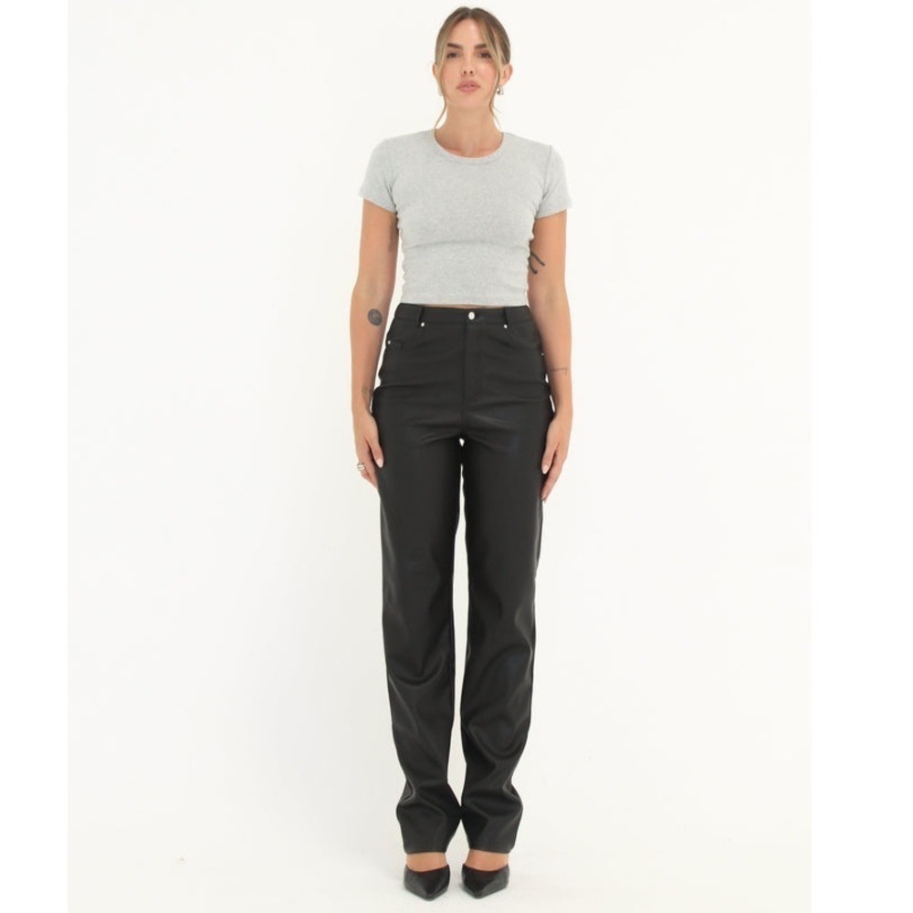 Rumored Leather Straight Leg Pants